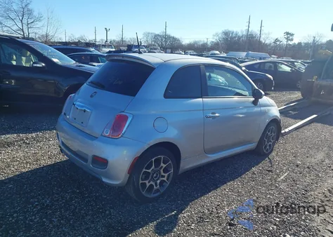 2012 Fiat 500 Sport from USA, damaged, VIN 3C3CFFBR5CT123198